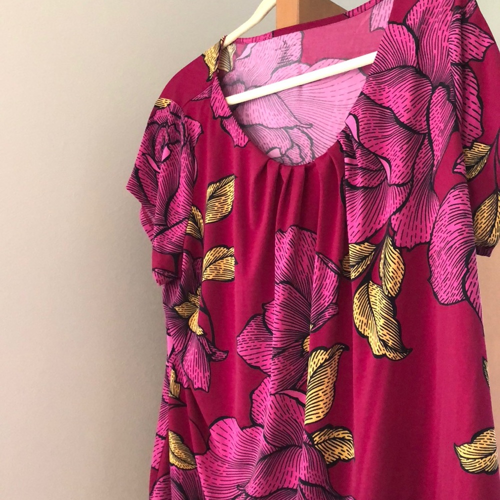 Worthington tagless 2x short-sleeved blouse